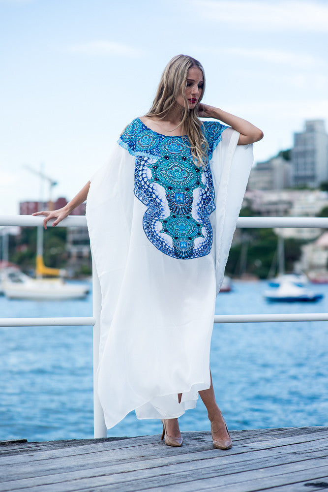 WHITE HAVEN Kaftan-Vizcosa