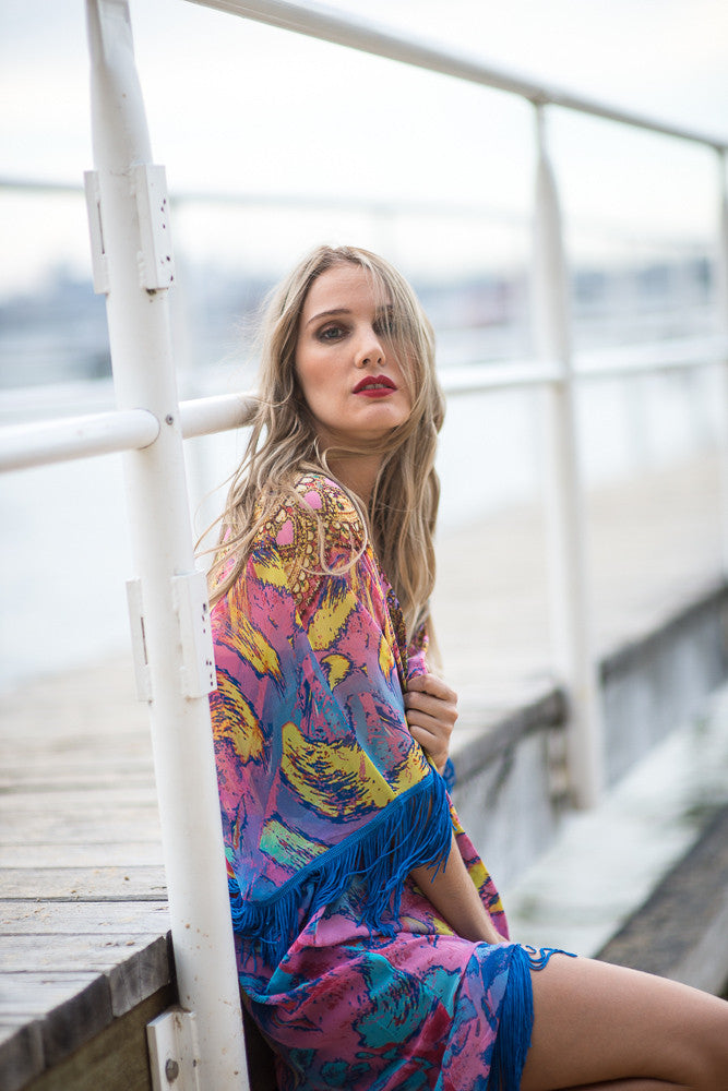 CAGLIARI Kimono-Vizcosa