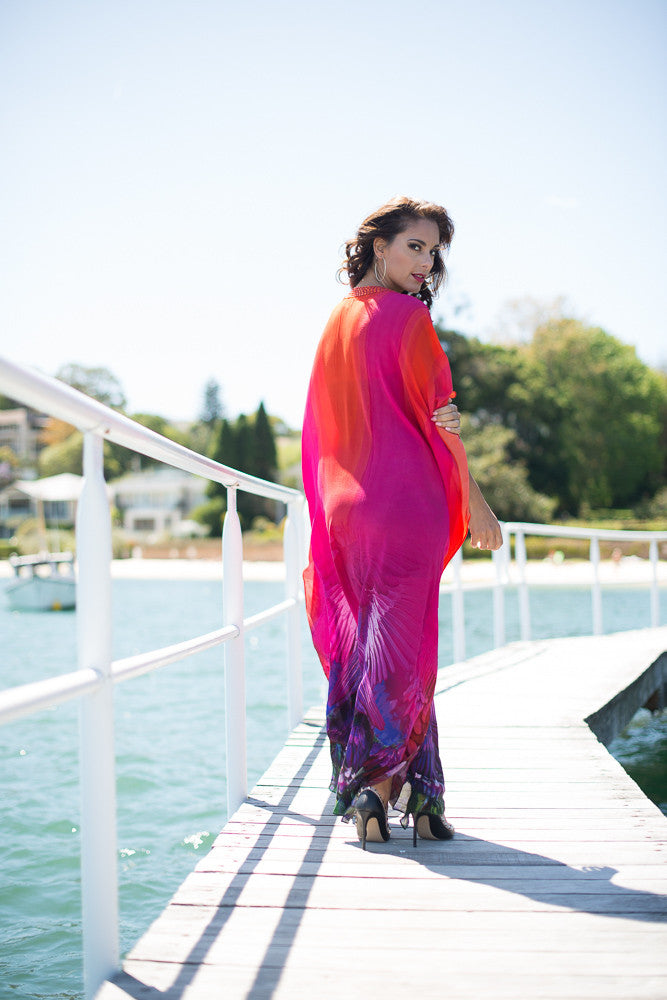 MAASAI Long Kaftan-Vizcosa