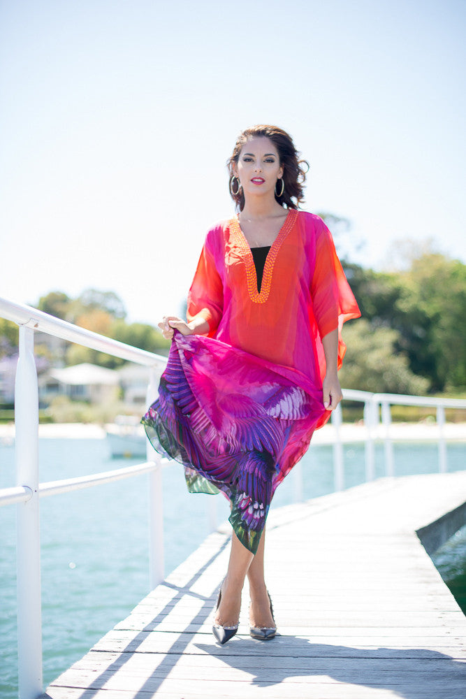 MAASAI Long Kaftan-Vizcosa