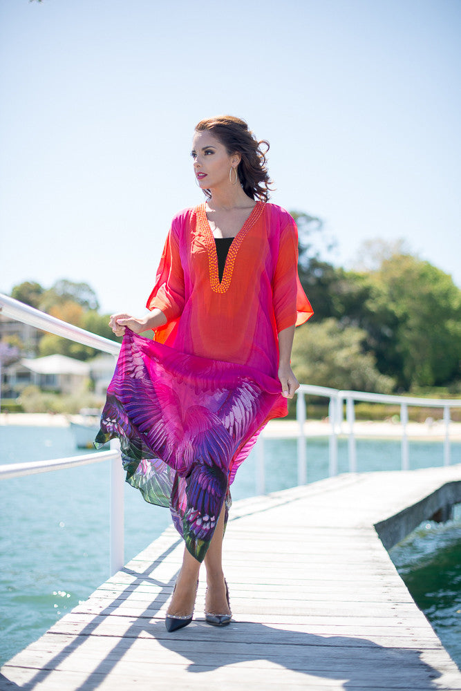 MAASAI Long Kaftan-Vizcosa