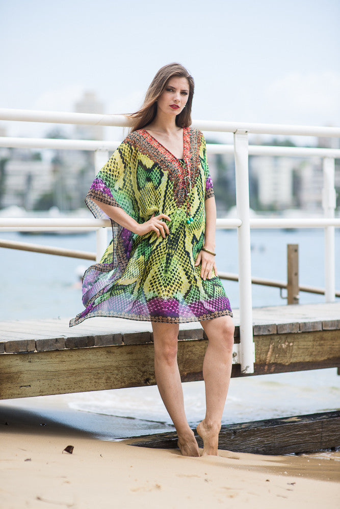 KARIJINI Short Kaftan-Vizcosa