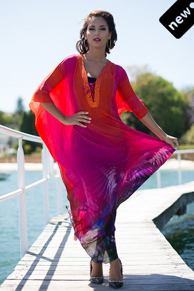 MAASAI Long Kaftan-Vizcosa