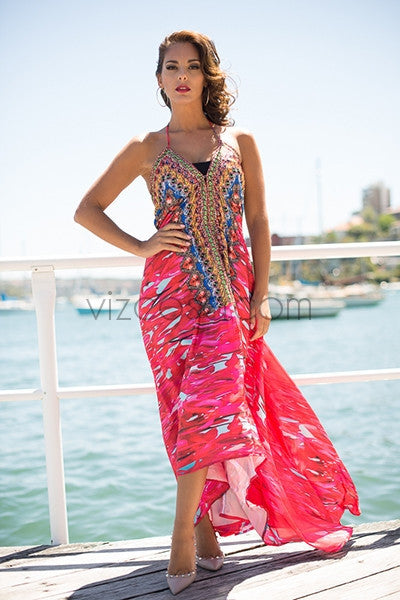 MALIBU Maxidress-Vizcosa