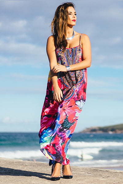 SAMBA Maxidress-Vizcosa