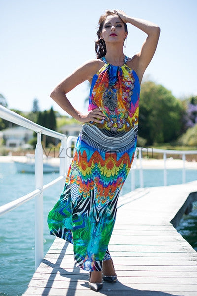 ARUBA Drawstring Dress-Vizcosa