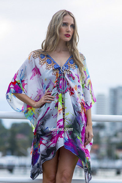 DAYDREAM Short kaftan-Vizcosa 