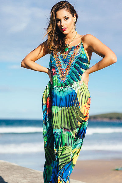 IPANEMA Maxi Dress-Vizcosa