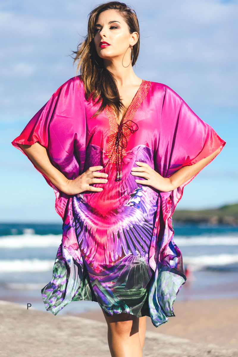 MAASAI Short Kaftan-Vizcosa