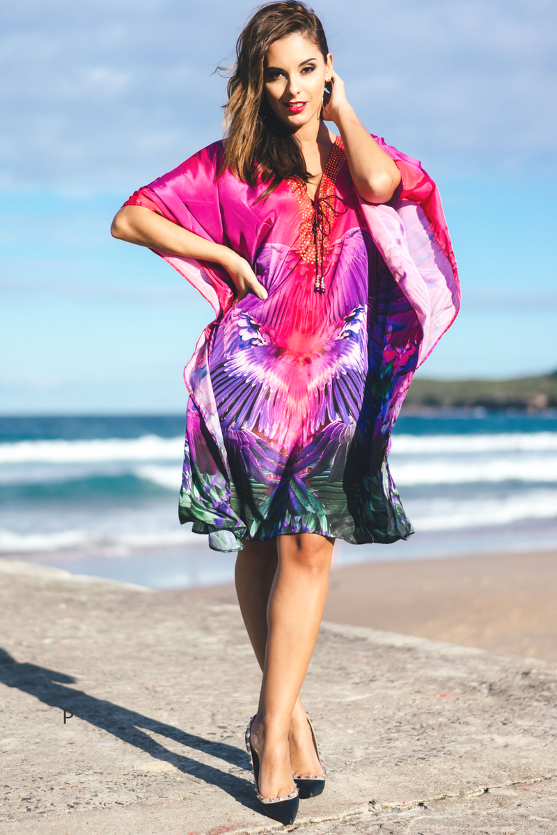 MAASAI Short Kaftan-Vizcosa