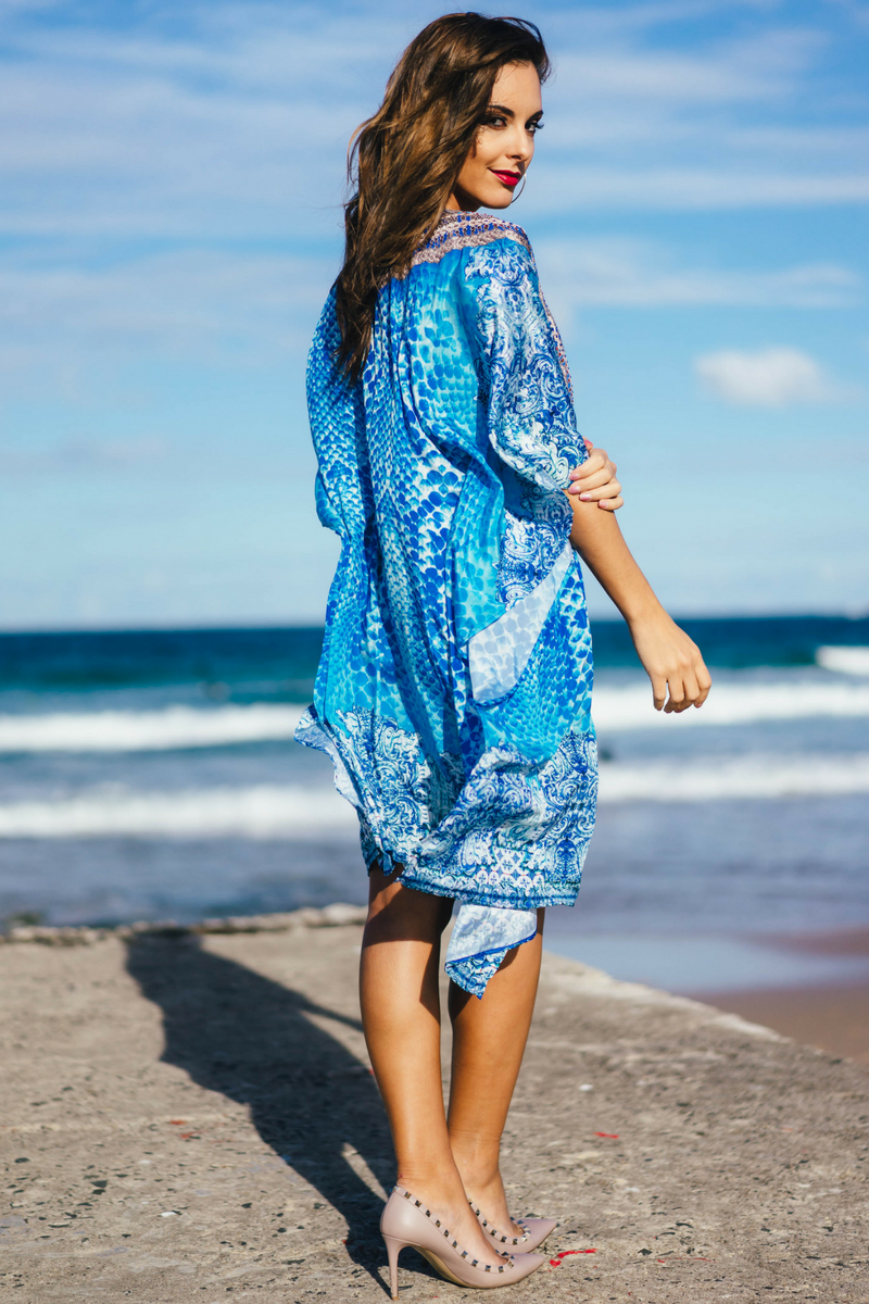 TENERIFE Short Kaftan-Vizcosa