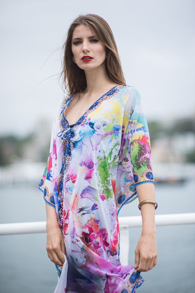 DAYDREAM Short kaftan-Vizcosa 