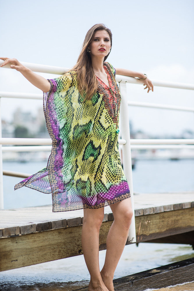 KARIJINI Short Kaftan-Vizcosa 