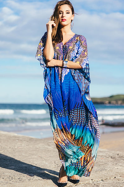 BORA BORA Long Kaftan-Vizcosa 