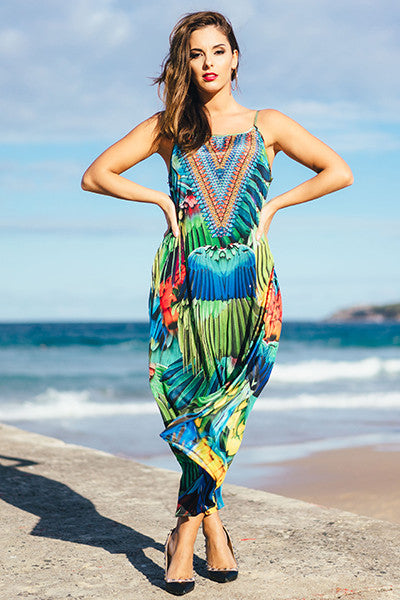 IPANEMA Maxi Dress-Vizcosa 