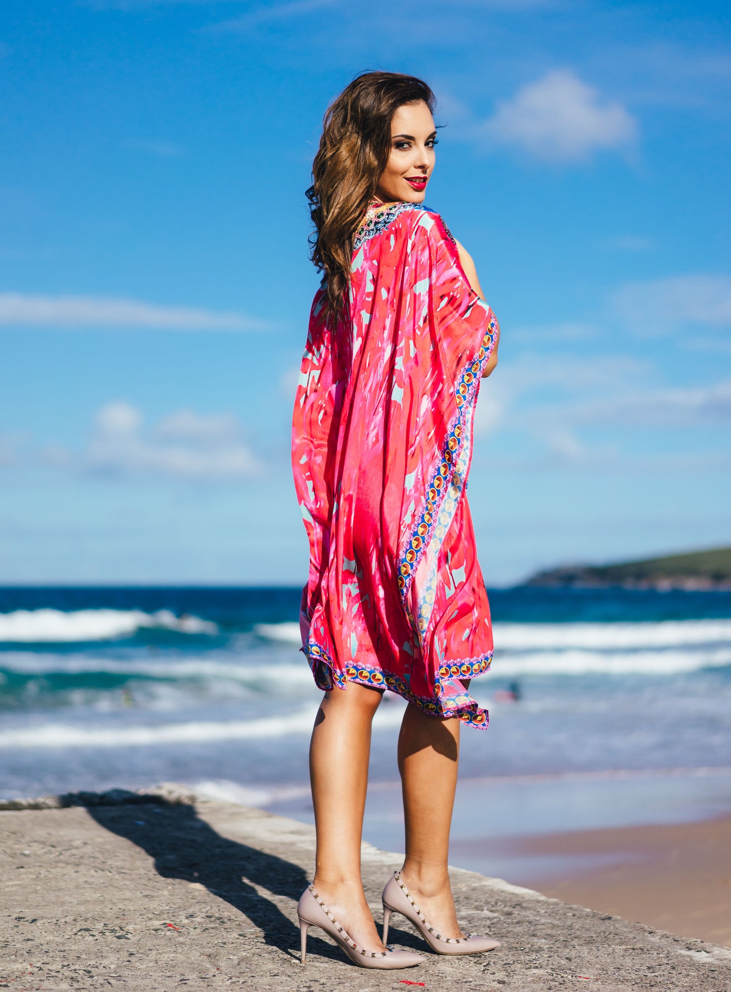 Malibu short Kaftan-Vizcosa 